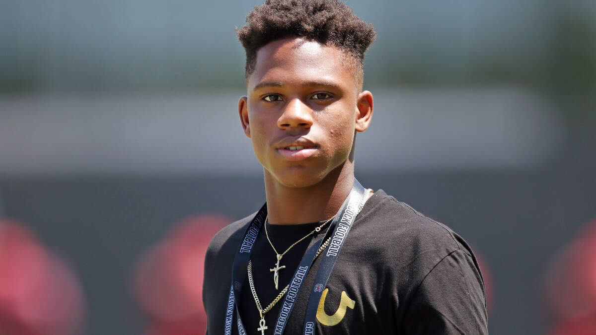 Football recruit John Dixon, a cornerback from Tampa, Fla.