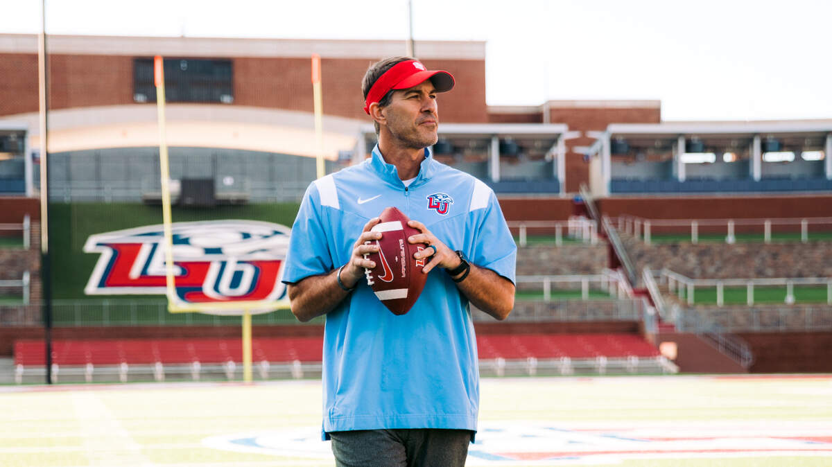 Jamey Chadwell took over as the head coach at Liberty University following a successful run at Coastal Carolina.