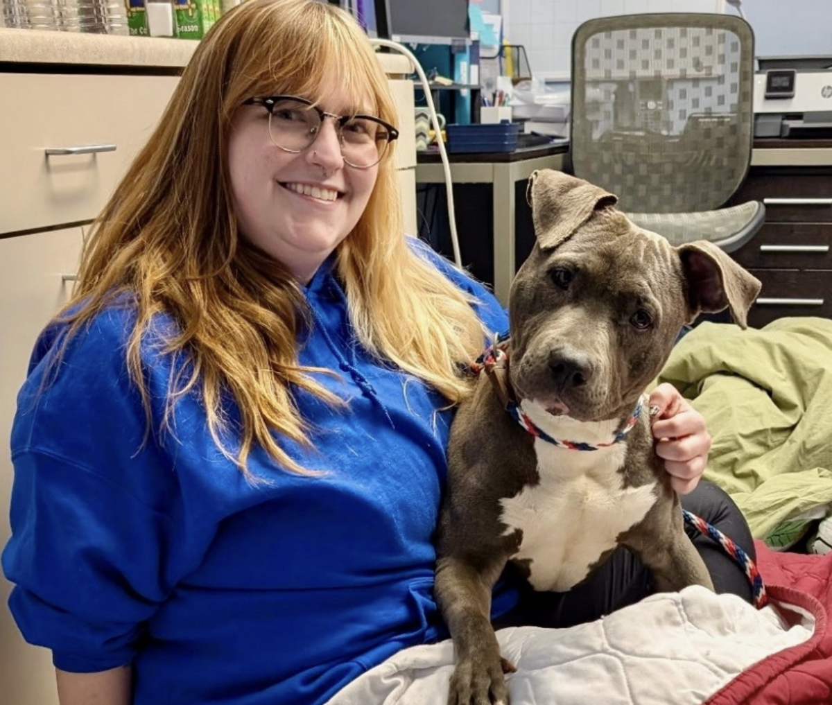 Greenville Animal Care staff members spent the night in the shelter during the ice storm to be sure animals were cared for.