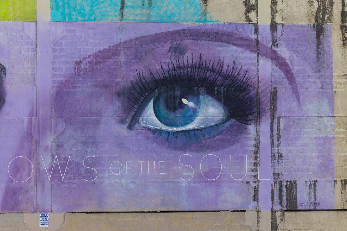 “Vista View, Fleeting Vision,” a mural by Columbia artist Blue Sky on Thursday, April 3, 2025.