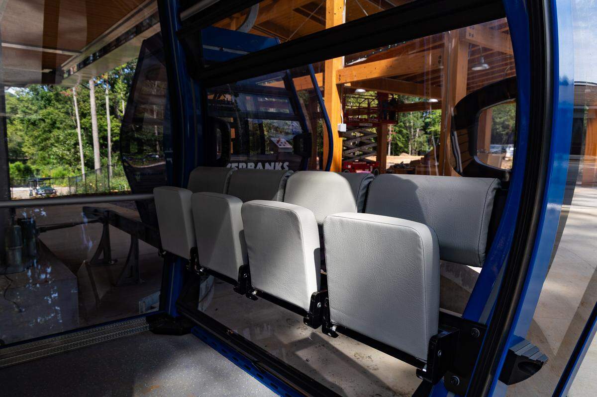 New gondolas are nearly ready to take visitors from one side of the Riverbanks Zoo & Garden to the other on Wednesday, August 13, 2025. The zoo hopes to open the means of conveyance and attraction on Labor Day weekend.