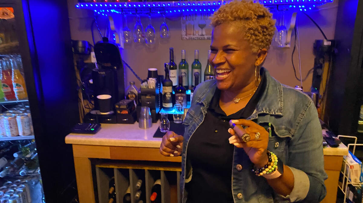 Nyeedra “Teresa” Edwards owns and operates with her husband John Edwards Blythewood Cigar & Wine.