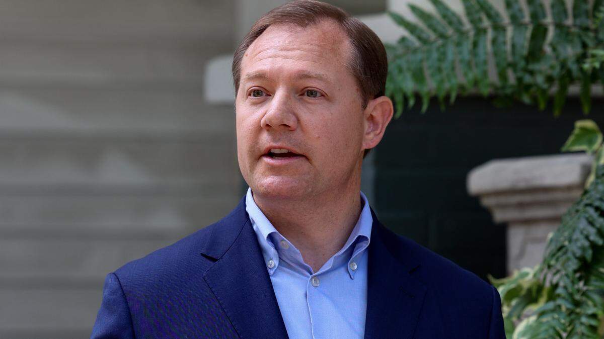 State Senator Wes Climer, R-York, speaks during a press conference on Monday, June, 9, 2025. 