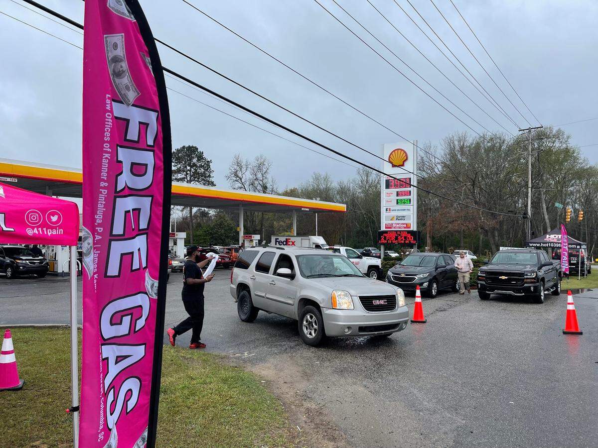 Free fuel was given away at a convenience store in Richland County.