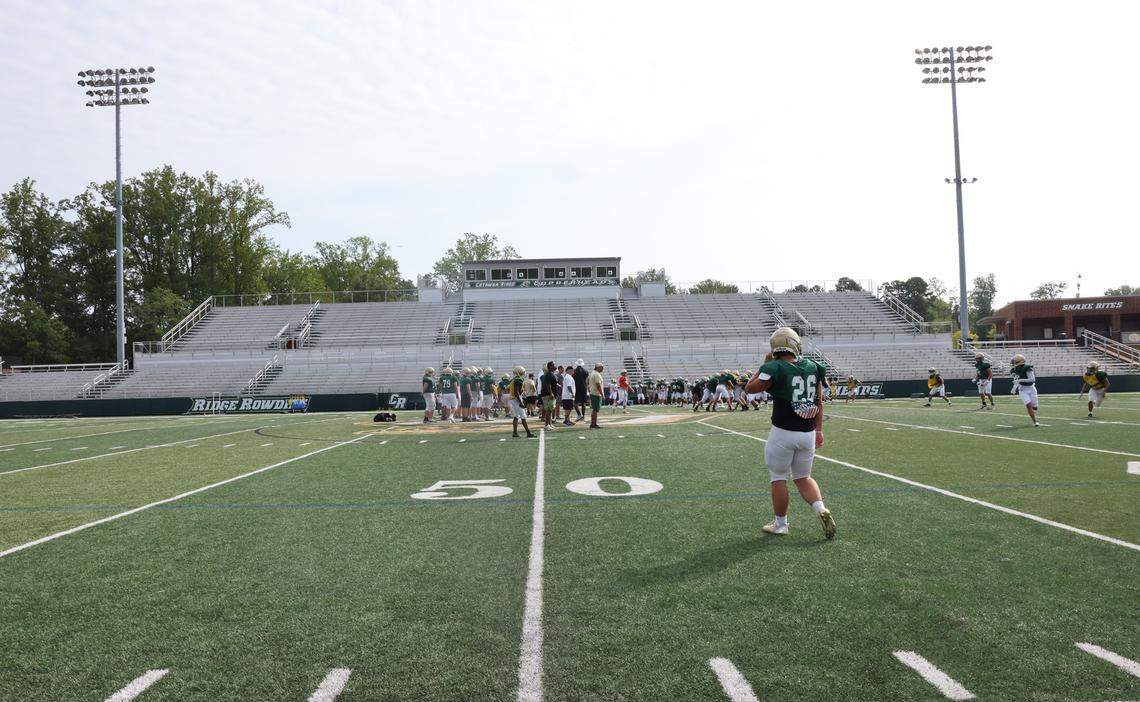 Catawba Ridge High School is located in Fort Mill. The school’s football stadium is known as The Pit.