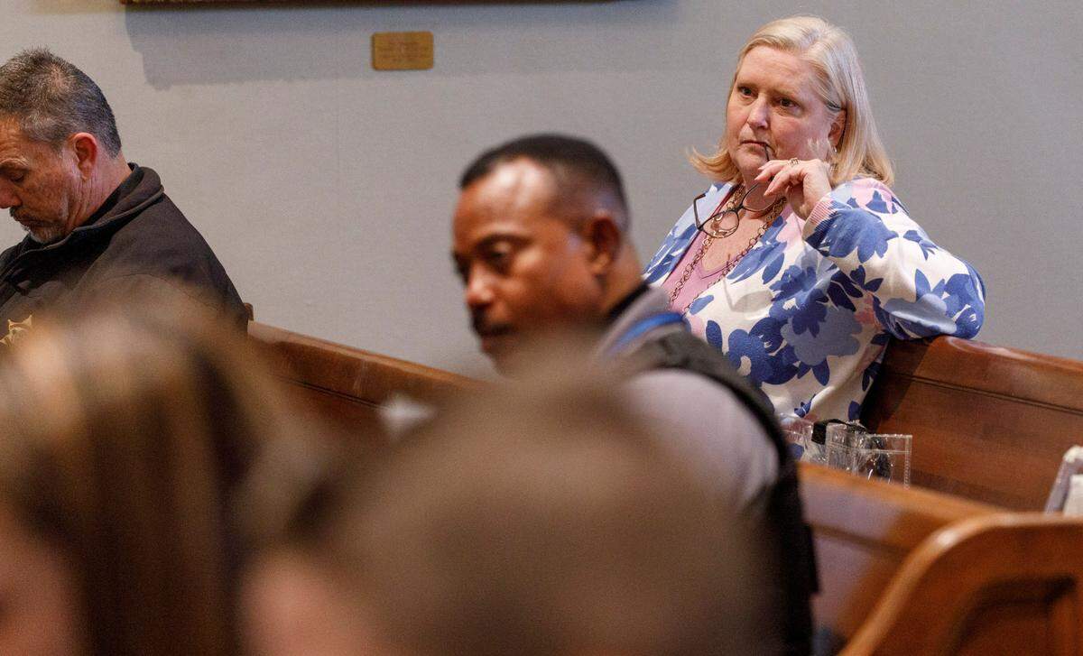 Alex Murdaugh’s sister Lynn Murdaugh Goette in the courtroom at the Colleton County Courthouse in Walterboro, Tuesday, Jan. 24, 2023. Grace Beahm Alford/The Post and Courier/Pool