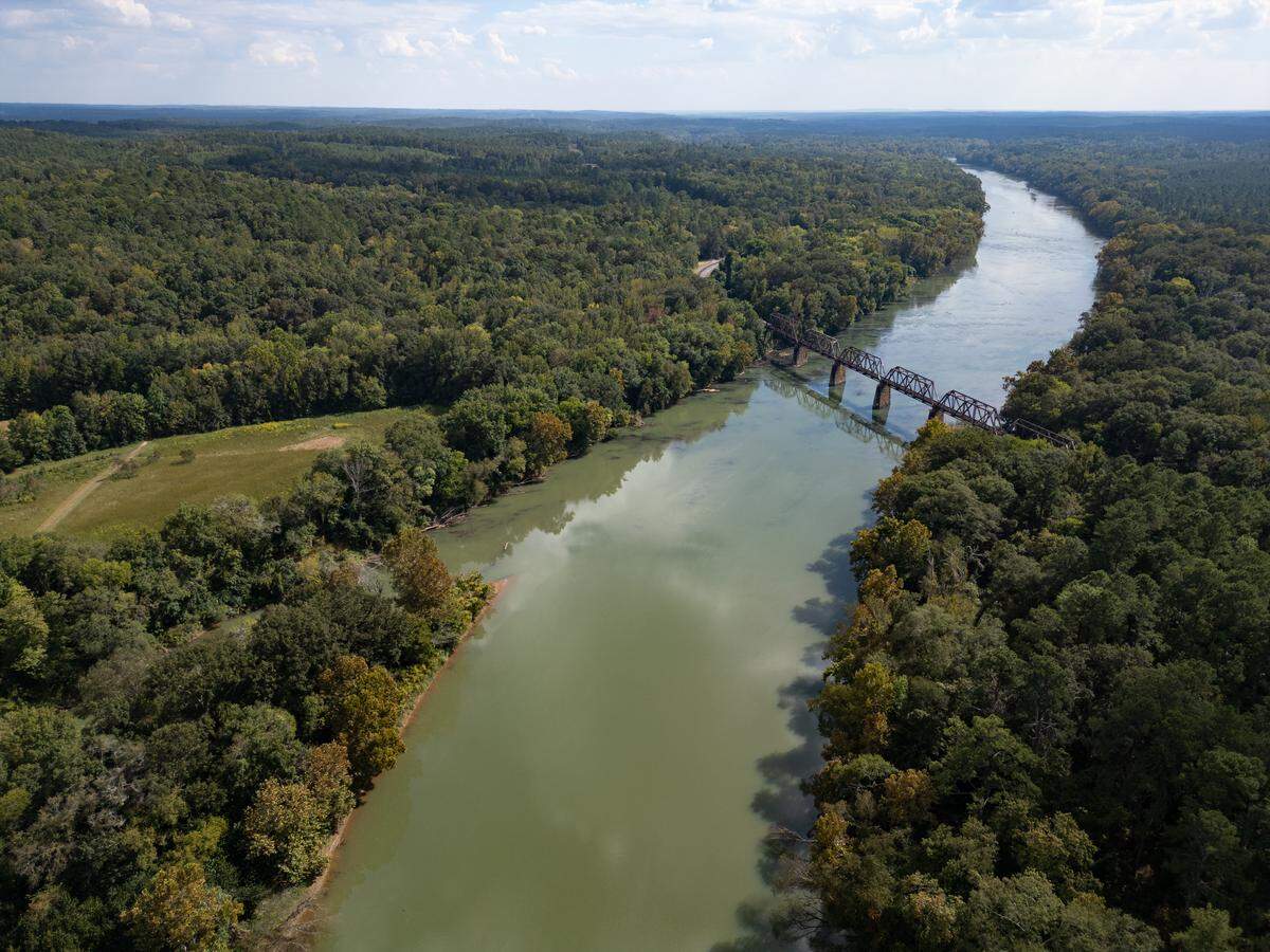 The Broad River supplies water for the city of Columbia. A state water law touted as a way to protect rivers from overuse has been heavily criticized as ineffective. This photo is taken up river in Fairfield County. (September 2025)