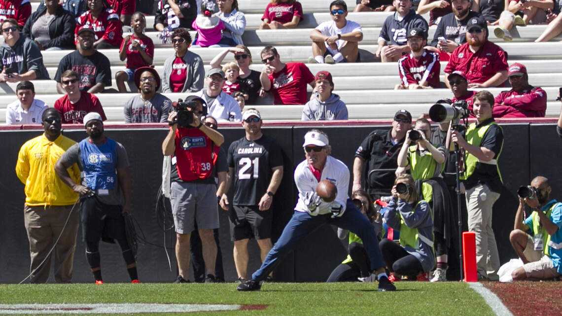 Steve Spurrier talks back surgery, ‘flukish play’ that helped Gators past USC