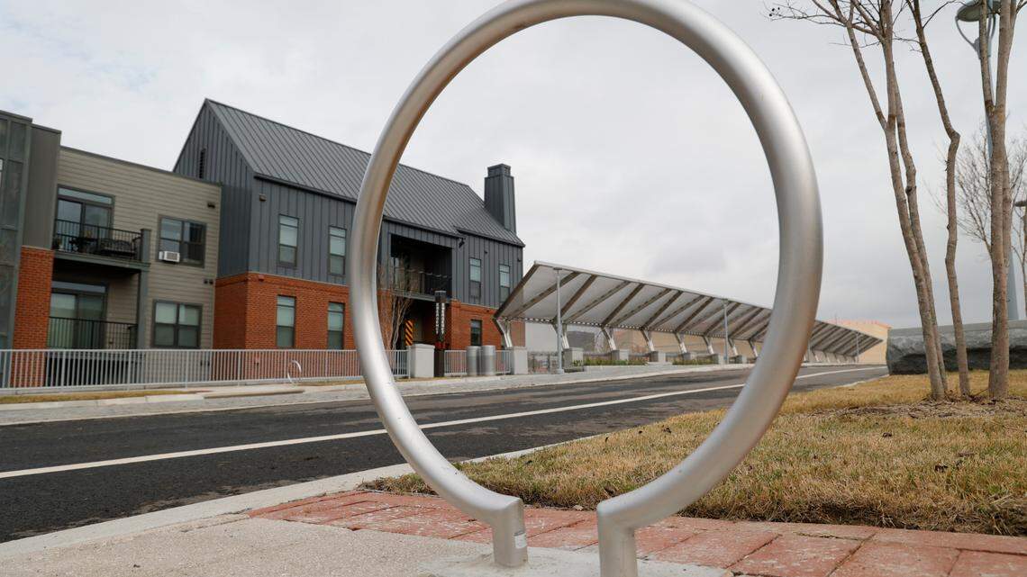 The Greene Street bridge and extension is nearly open. It connects Huger Street over railroad tracks to The University of South Carolina and Colonial Life Arena.