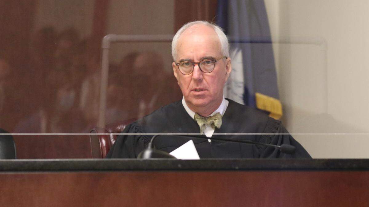Judge Daniel Hall presides over a court hearing in Lexington County Wednesday, Sept. 29, 2021.