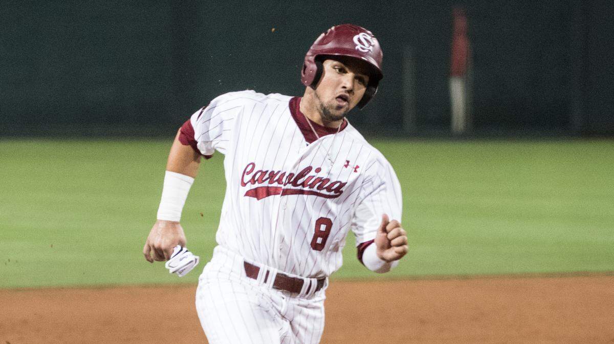 South Carolina outfielder Carlos Cortes had a two-run home run Thursday against Arkansas.