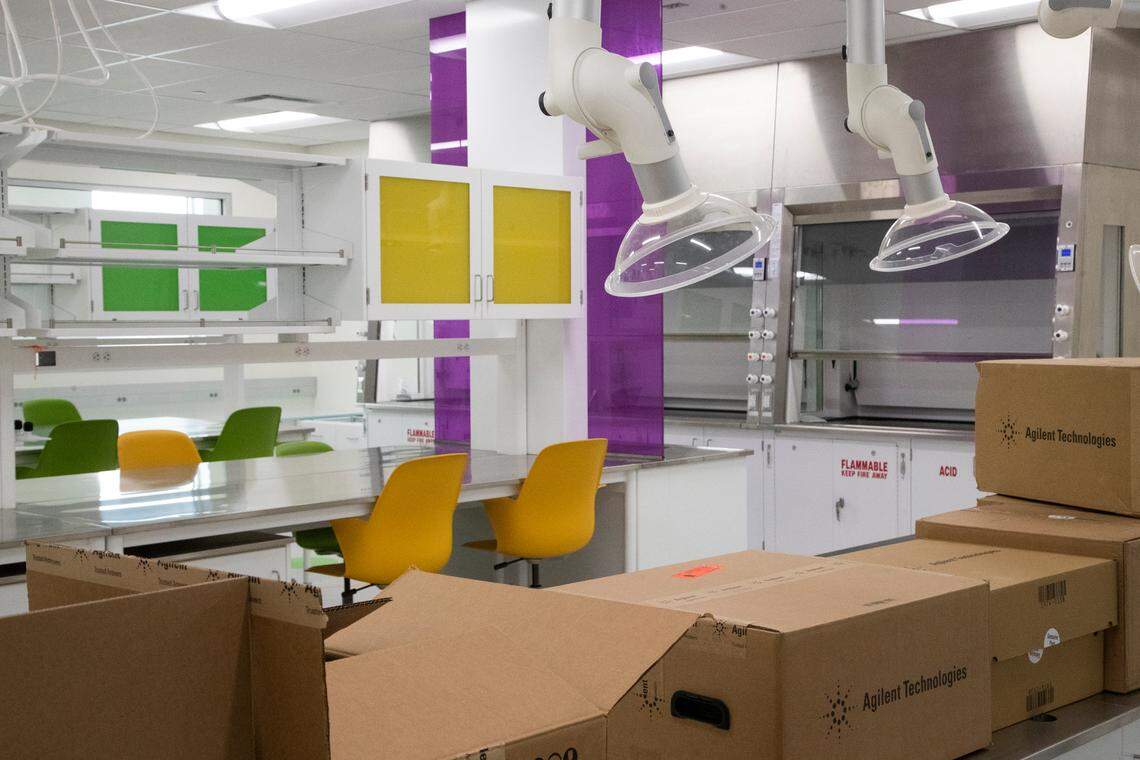 The new vaccine laboratory at Nephron Pharmaceuticals on Thursday, March 17, 2022. In addition to designing vaccines, this laboratory can aid in the research of other medicines.