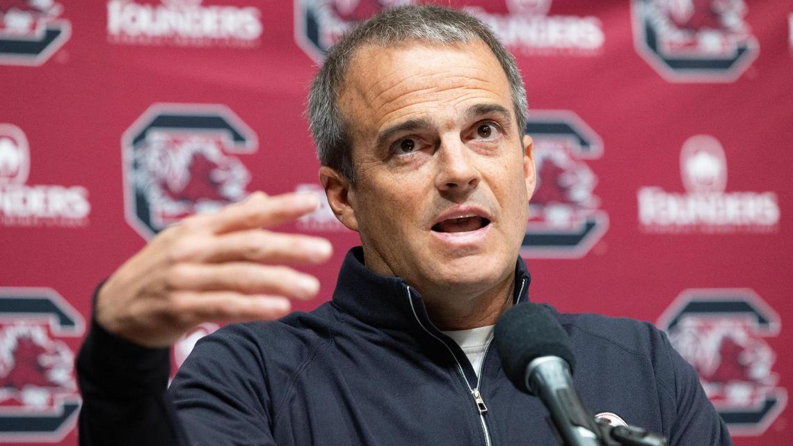 South Carolina head football coach Shane Beamer