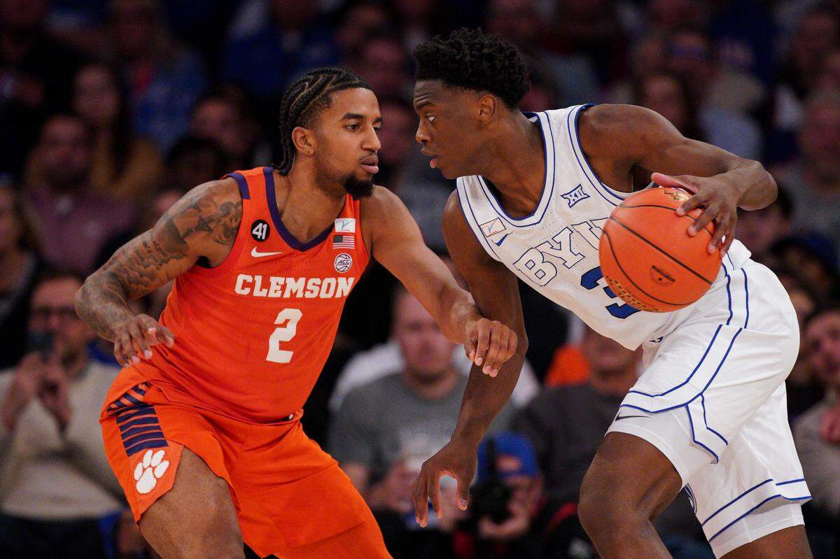 Another telling stat from Clemson’s second-half collapse vs. BYU: Star freshman forward and likely No. 1 NBA Draft pick AJ Dybantsa (3) outscored Clemson’s entire team 22-21 in the final 20 minutes.