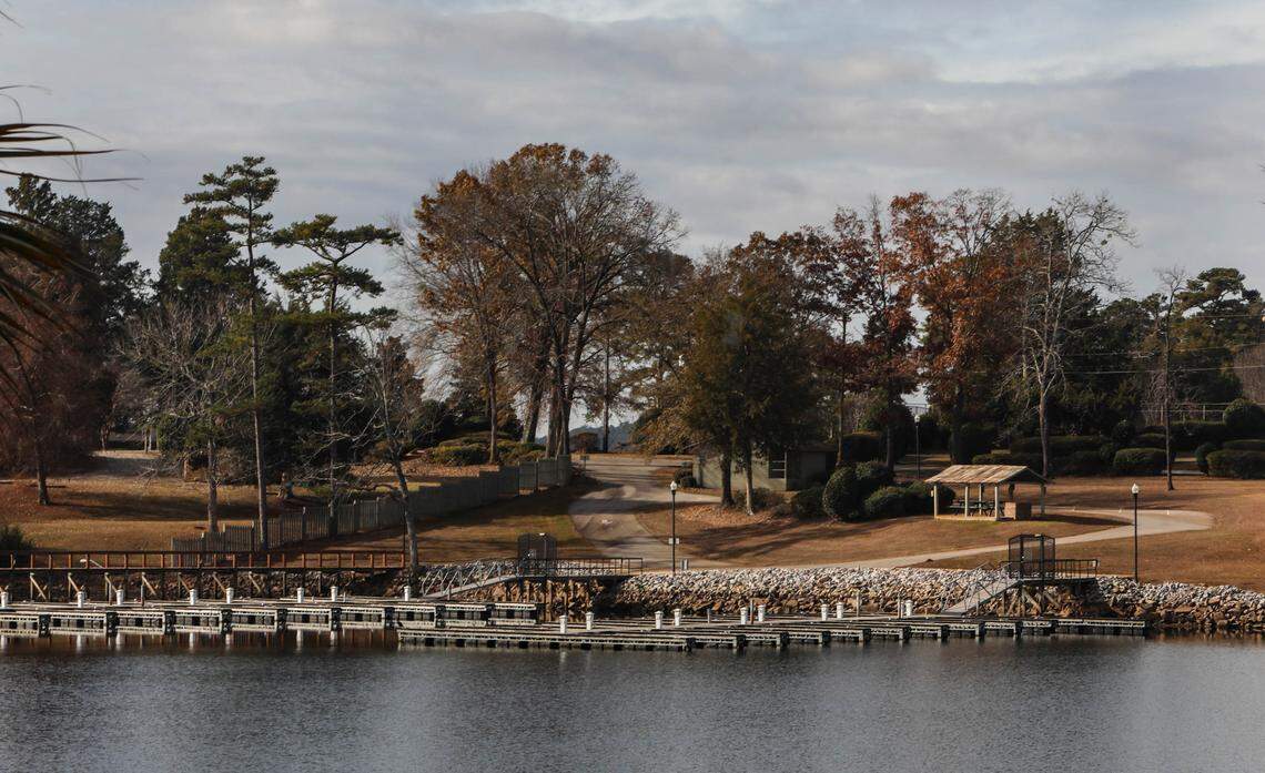 Pine Island sits across a cove from Rick Levitan’s house on Lake Murray. The island has been recently given to the state of South Carolina as part of a settlement. Nearby neighbors are concerned that if the island becomes a state park, the road leading to the island will become clogged with traffic.