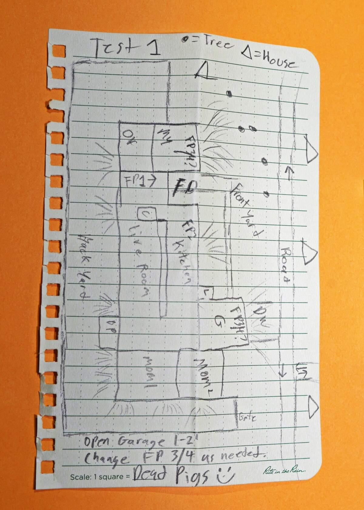 The Richland County Sheriff’s Department said Frederic Westfall drew a map of his home including firing positions and the words “Dead Pigs” before luring deputies into an ambush on Aug. 3.