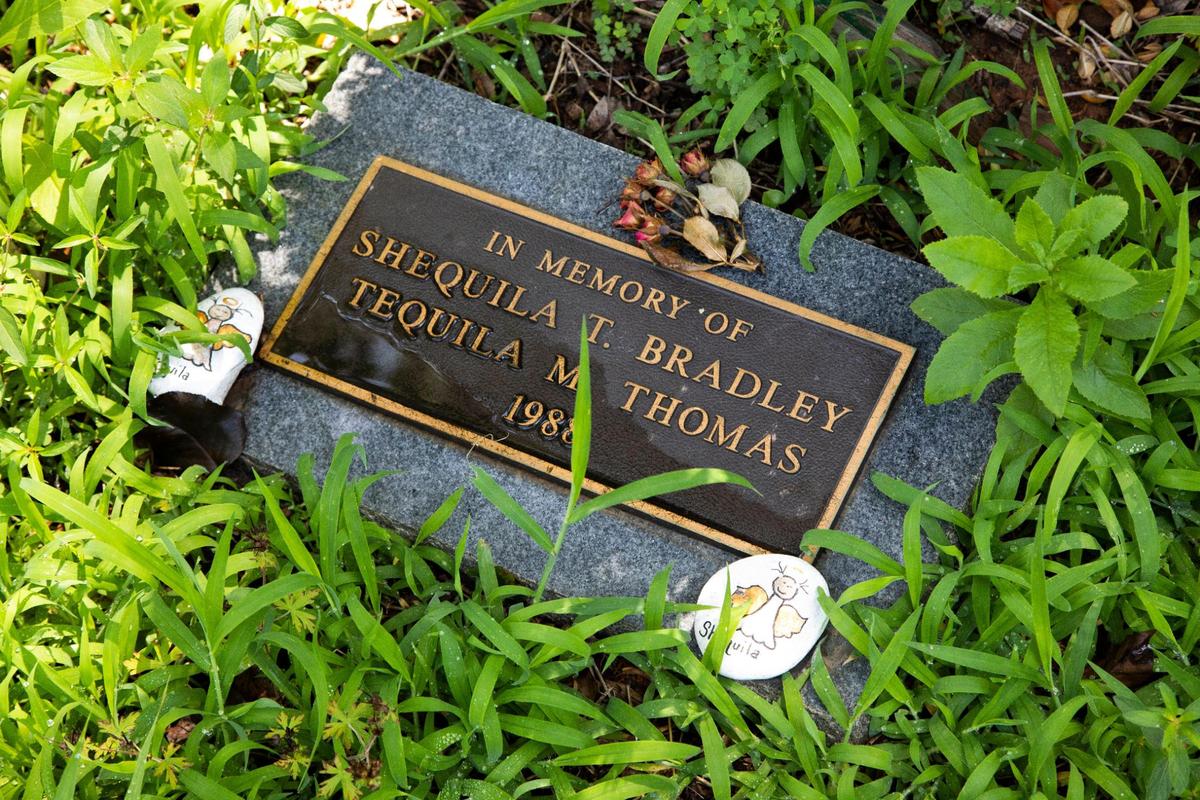 A memorial for two third graders, Sheila Bradley and Tequila Thomas, killed at Oakland Elementary School, now Eleanor Rice Elementary School, in Greenwood, South Carolina in a school shooting in 1988. The memorial garden is attached to an outdoor classroom and walking path.