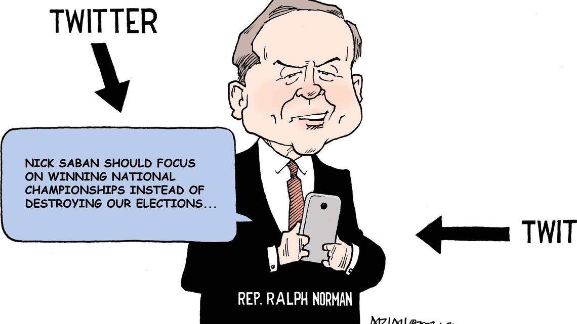 Ralph Norman vs. Nick Saban on Twitter