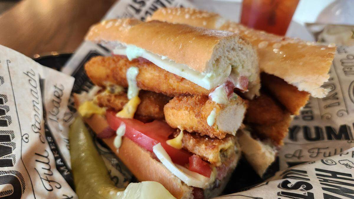 The Fatboy sandwich at Brown Bag Deli.