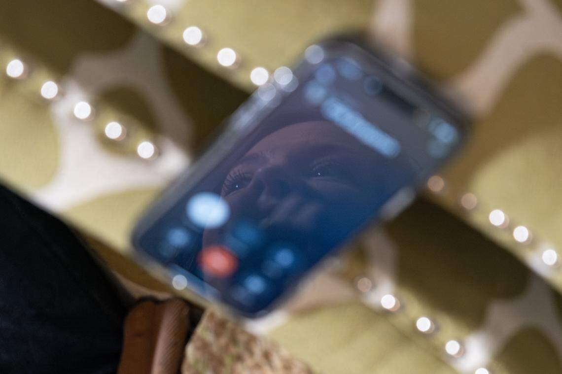 Rose Anna Welch speaks to Ben Case on the phone this summer.