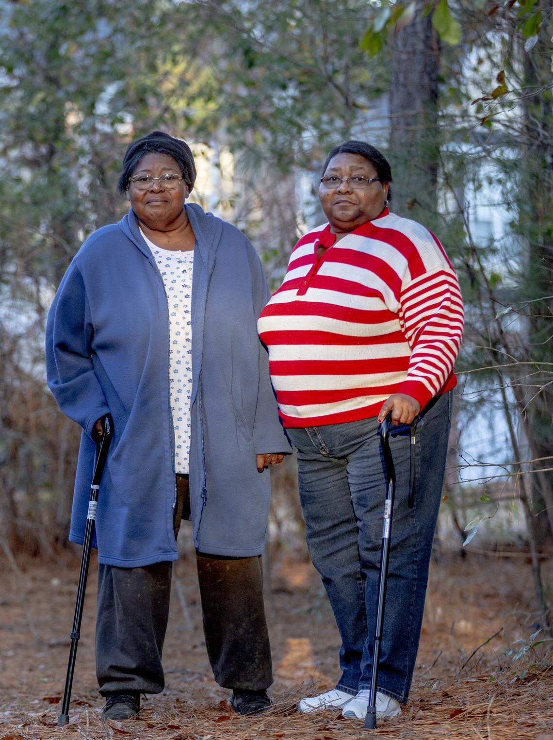 Margaret Williams, right, and her sister, Lucille Williams, stand together after spending the afternoon with family and friends. Their sister, Virginia, was raped and killed in 1964 as she walked through the Booker Washington Heights Neighborhood. The case has remained unsolved but Richland County Sheriff’s are actively investigating her death.