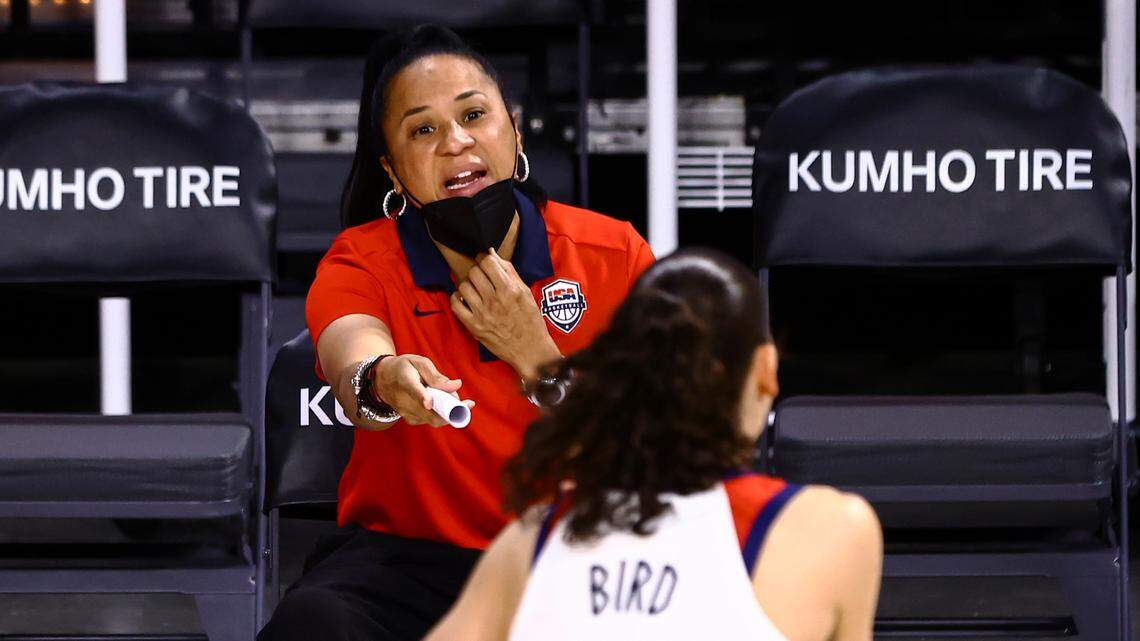 Dawn Staley and Team USA trained in Tokyo before leaving for the Olympics.