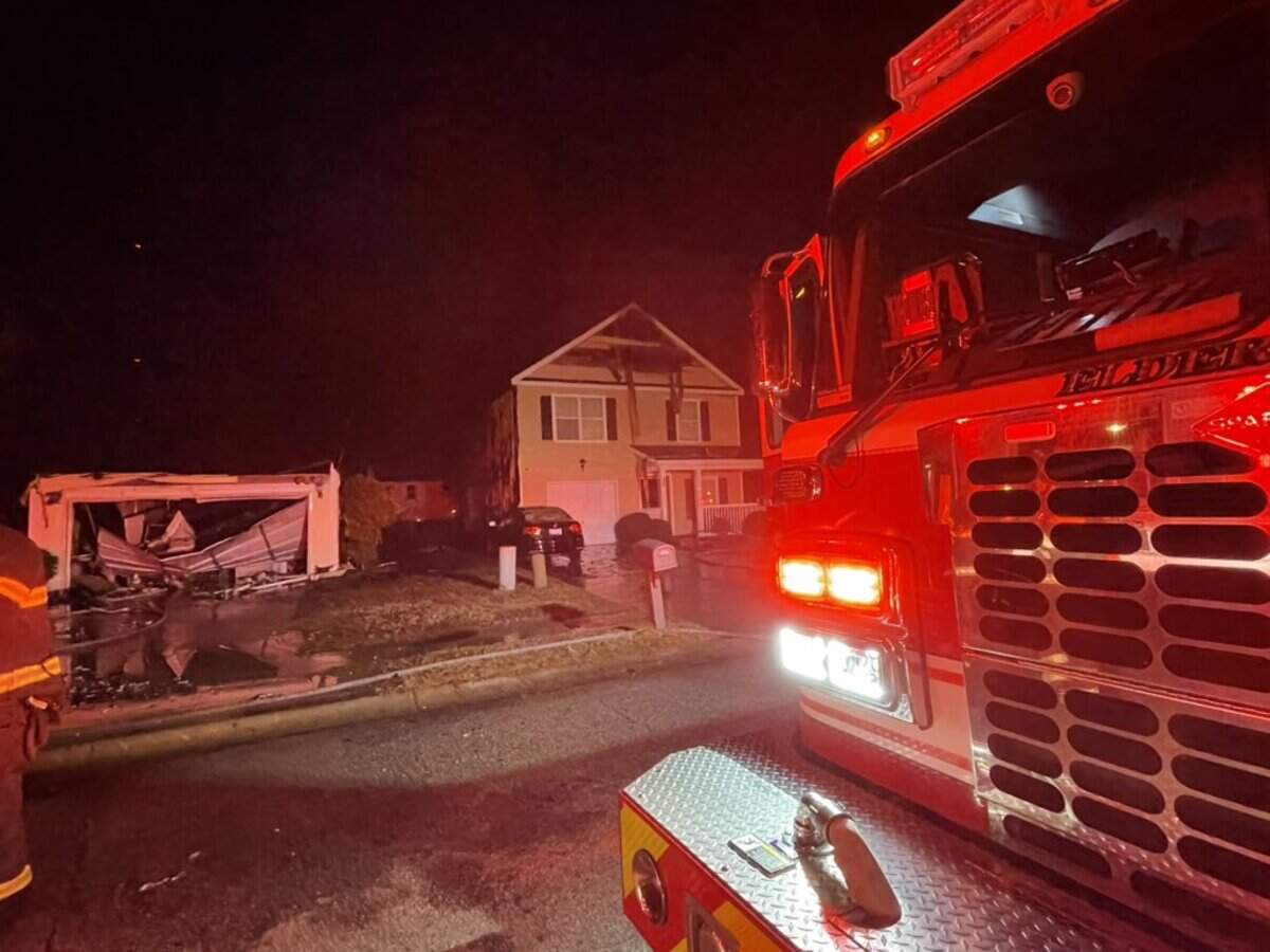 Columbia firefighters responded to a blaze Wednesday night, Dec. 31, 2025, that damaged several homes and displaced seven residents, the department said on X.