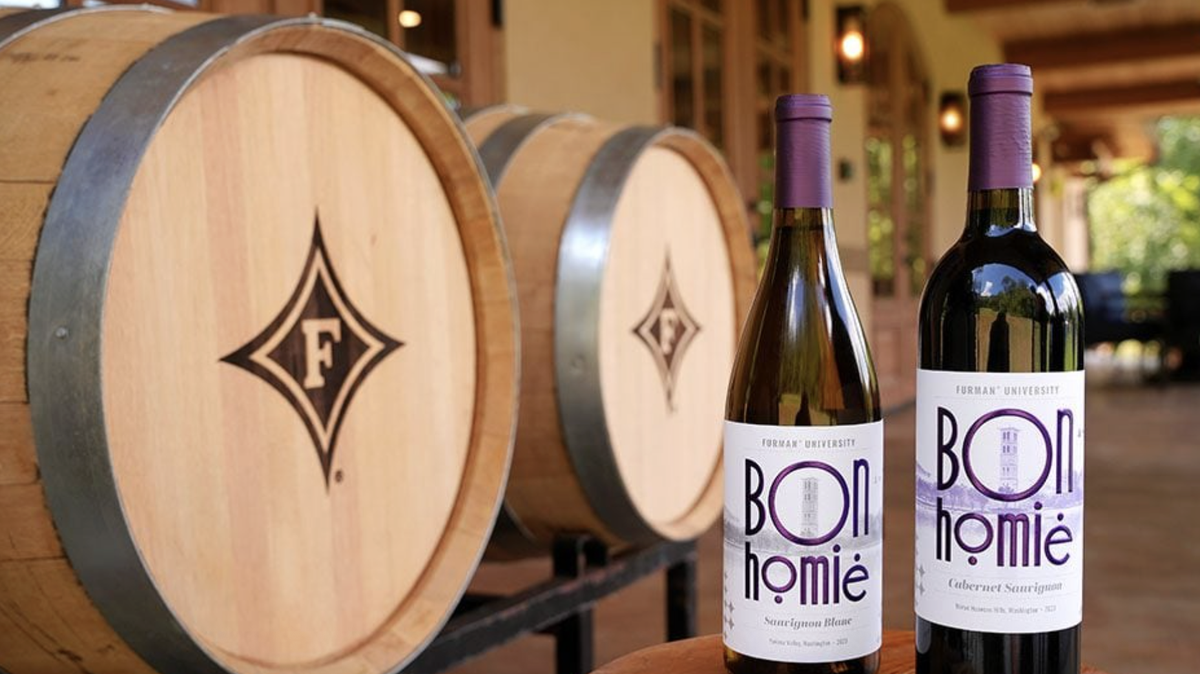 Furman University and Kennington Family Winery are collaborating on two wine varieties.