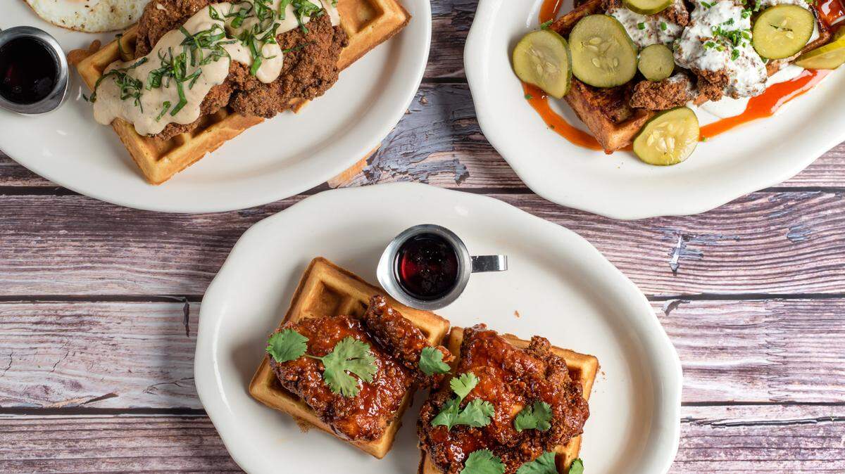 Various dishes from Tupelo Honey.