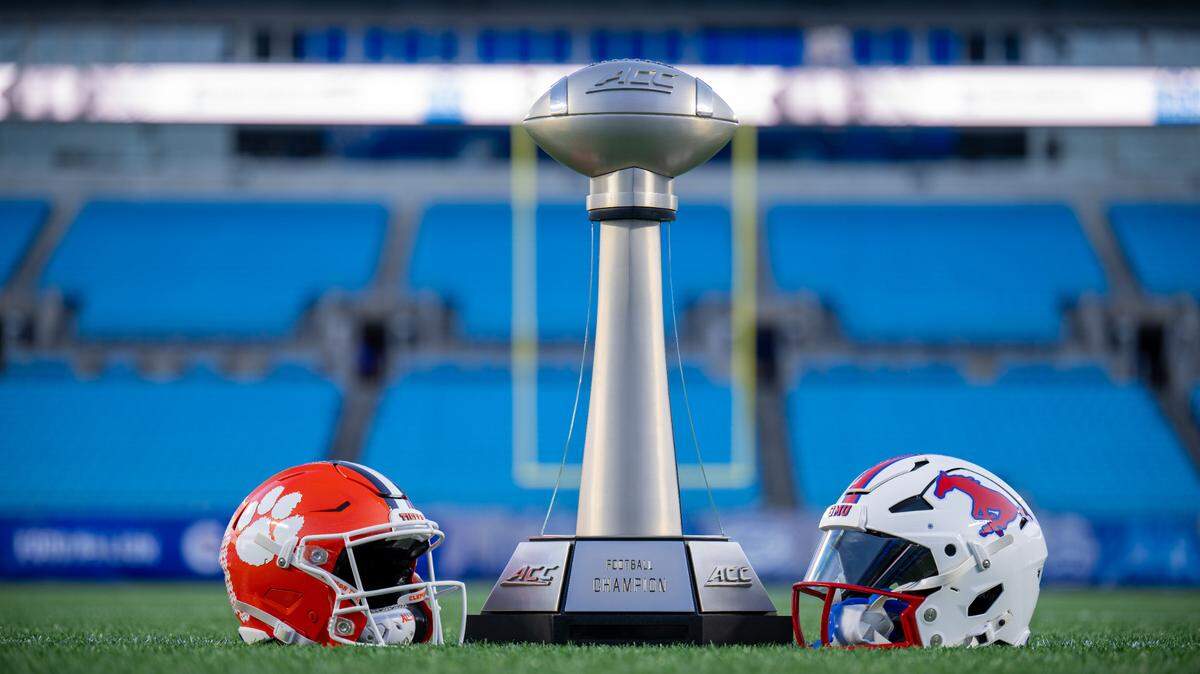 Clemson and SMU play for the 2024 ACC football championship on Saturday in Charlotte’s Bank of America Stadium.