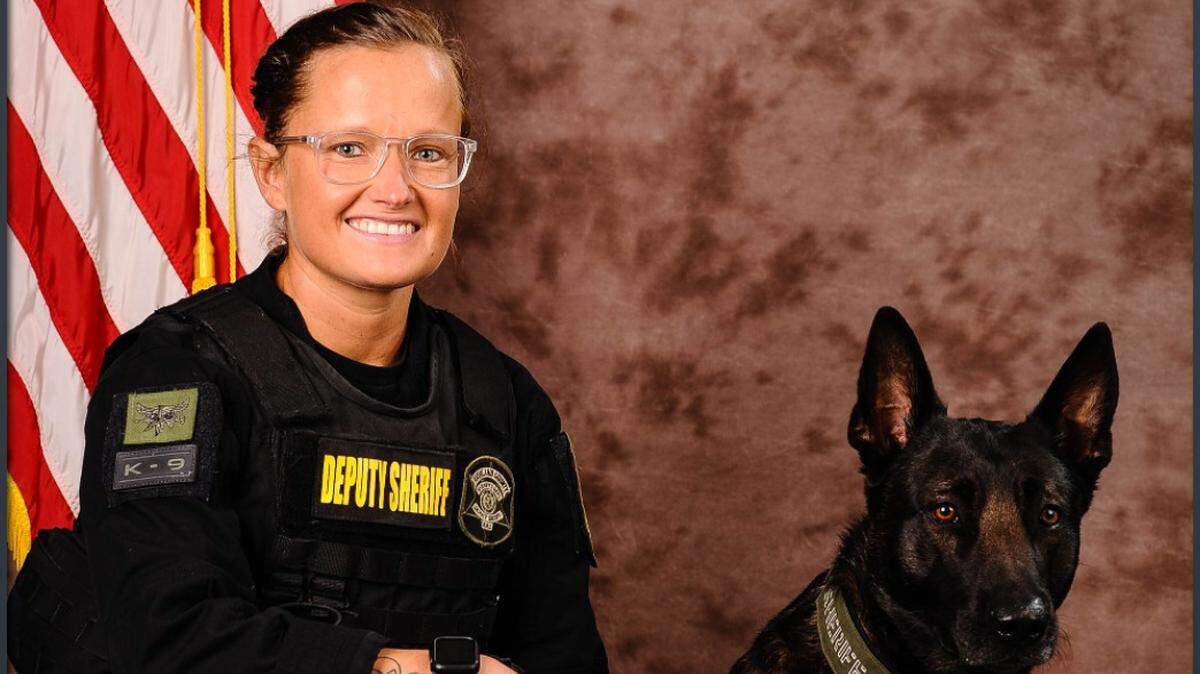 Richland County Sheriff’s Deputy Sarah Merriman, a former K9 officer, was previously injured in the line of duty when a fleeing suspect hit her with his car in August, 2022.
