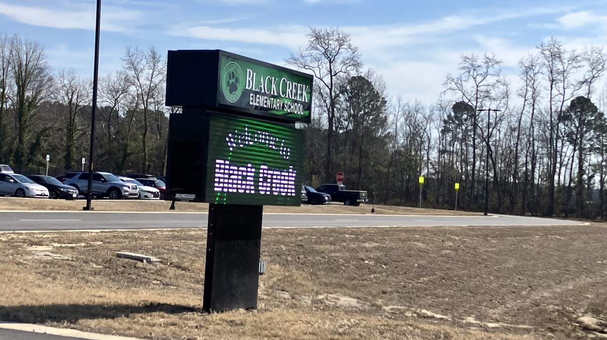 Black Creek Elementary School in rural Darlington County opened in the fall of 2025. Records show part of the school site was coated with sludge from a polluting industrial plant decades ago.