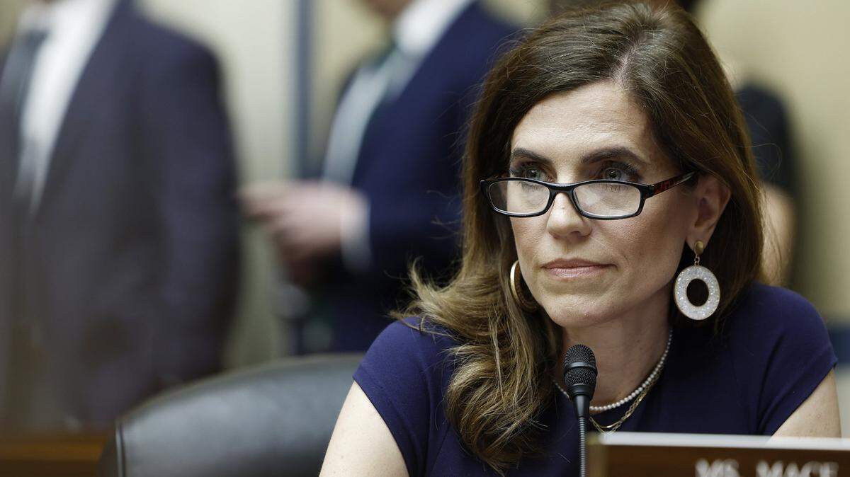 U.S. Rep. Nancy Mace, R-S.C., speaks during a hearing with the House Oversight and Accountability committee in the Rayburn House Office Building on April 11, 2024, in Washington, D.C. (Anna Moneymaker/Getty Images/TNS)