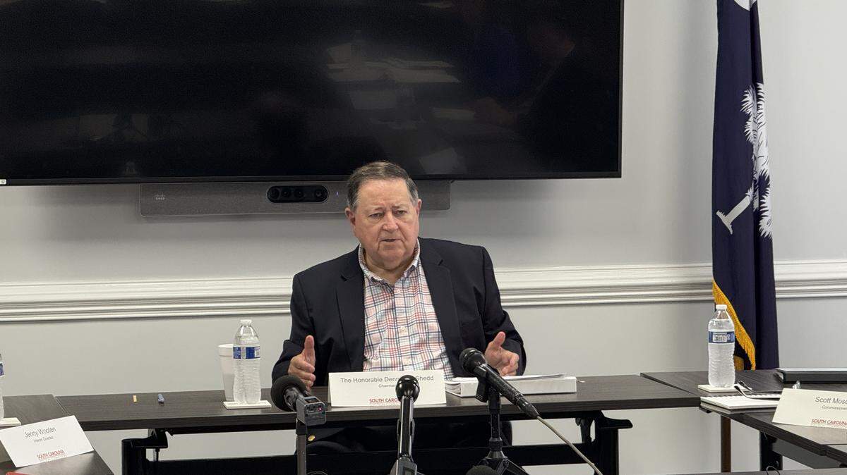 State Election Commission chairman Dennis Shedd chaired the meeting on Wednesday, Oct. 15, 2025