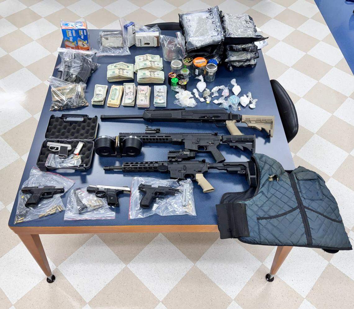 The Lexington County Sheriff’s Department confiscated drugs, guns and cash.