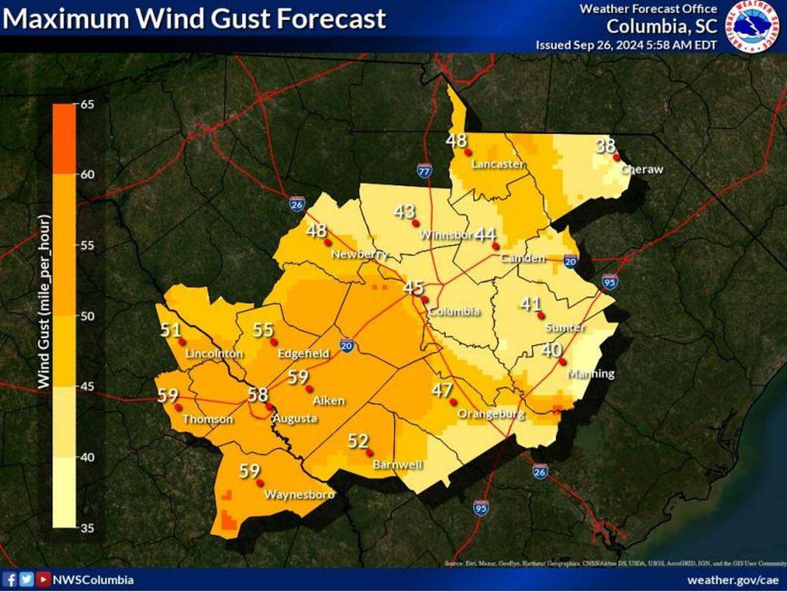 Hurricane Helene is forecast to impact South Carolina.