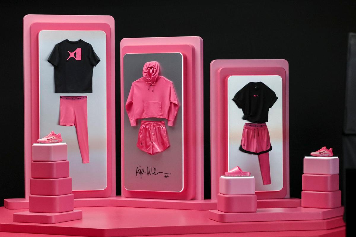 A’ja Wilson’s signature Nike A’One shoe and apparel line