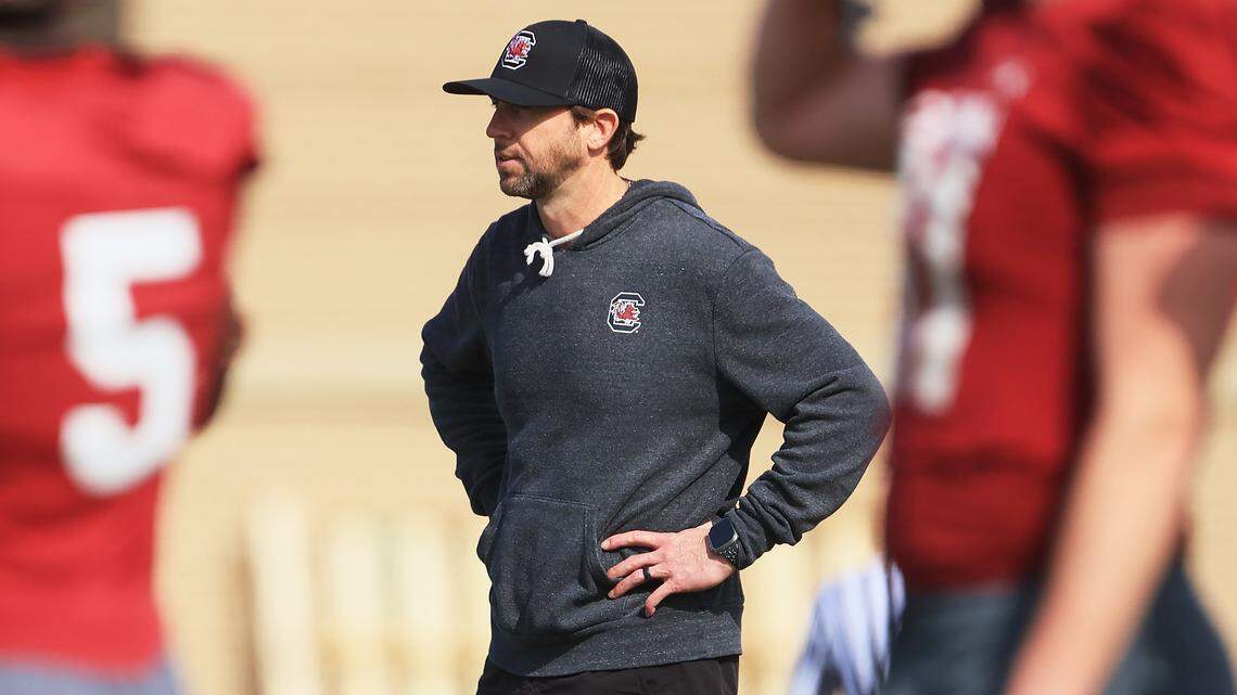 South Carolina begins spring practice with Kendal Briles, new QBs. Here’s what we saw