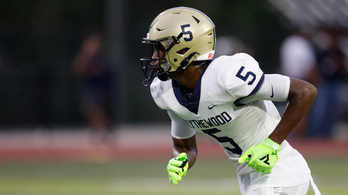 Blythewood High School’s Deon Tyler 5 plays Ride View high School on Friday, August 19, 2022.