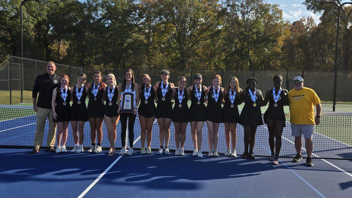 Gray Collegiate girls tennis made it to its first SC Class 4A tennis championship on Nov. 8, 2025.