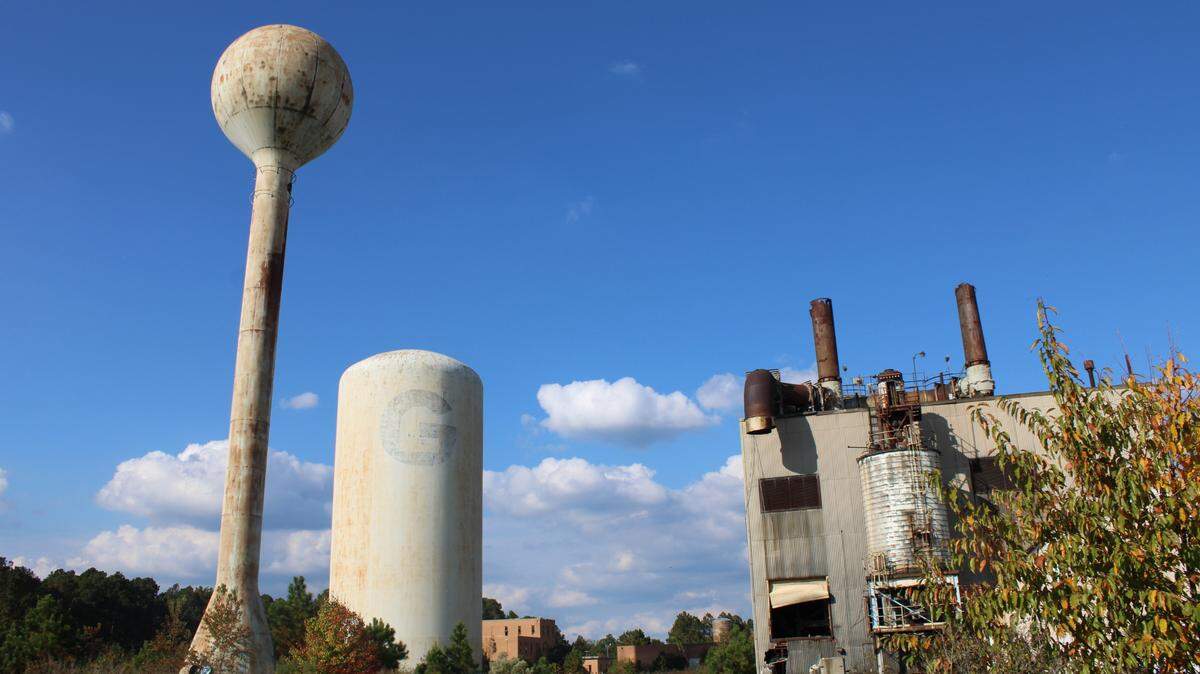 The abandoned Galey and Lord textile plant in Society Hill is a polluted federal Superfund cleanup site.