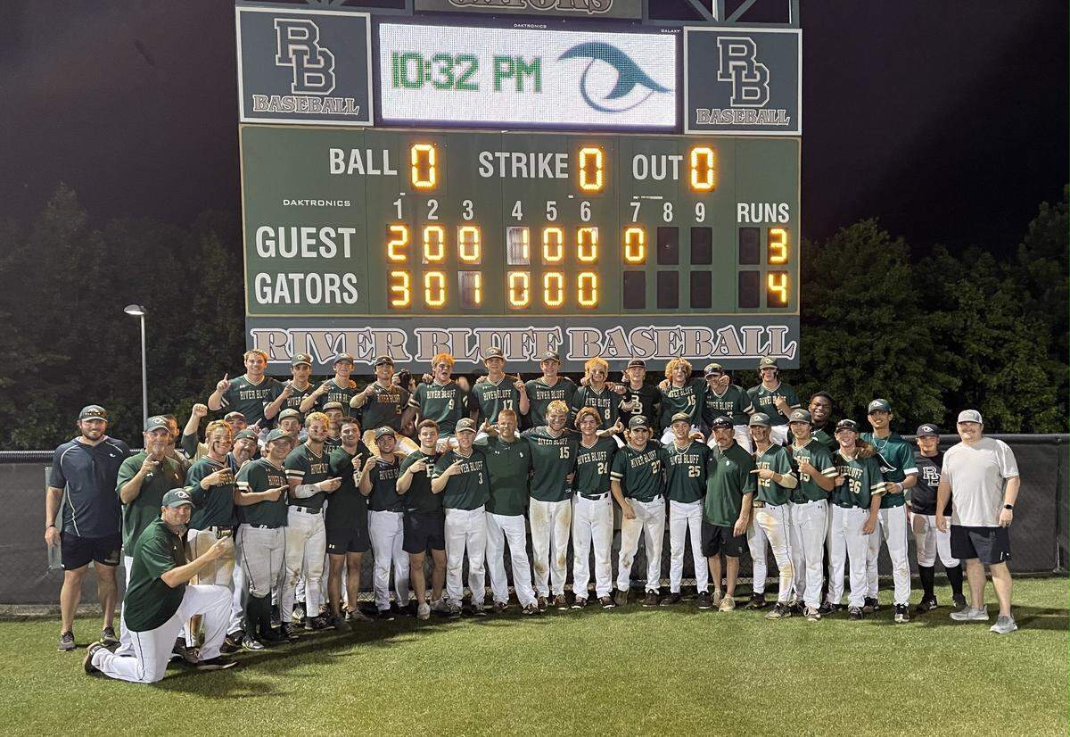 River Bluff baseball wins the 2023 Class 5A Lower State championship on May 17, 2023.