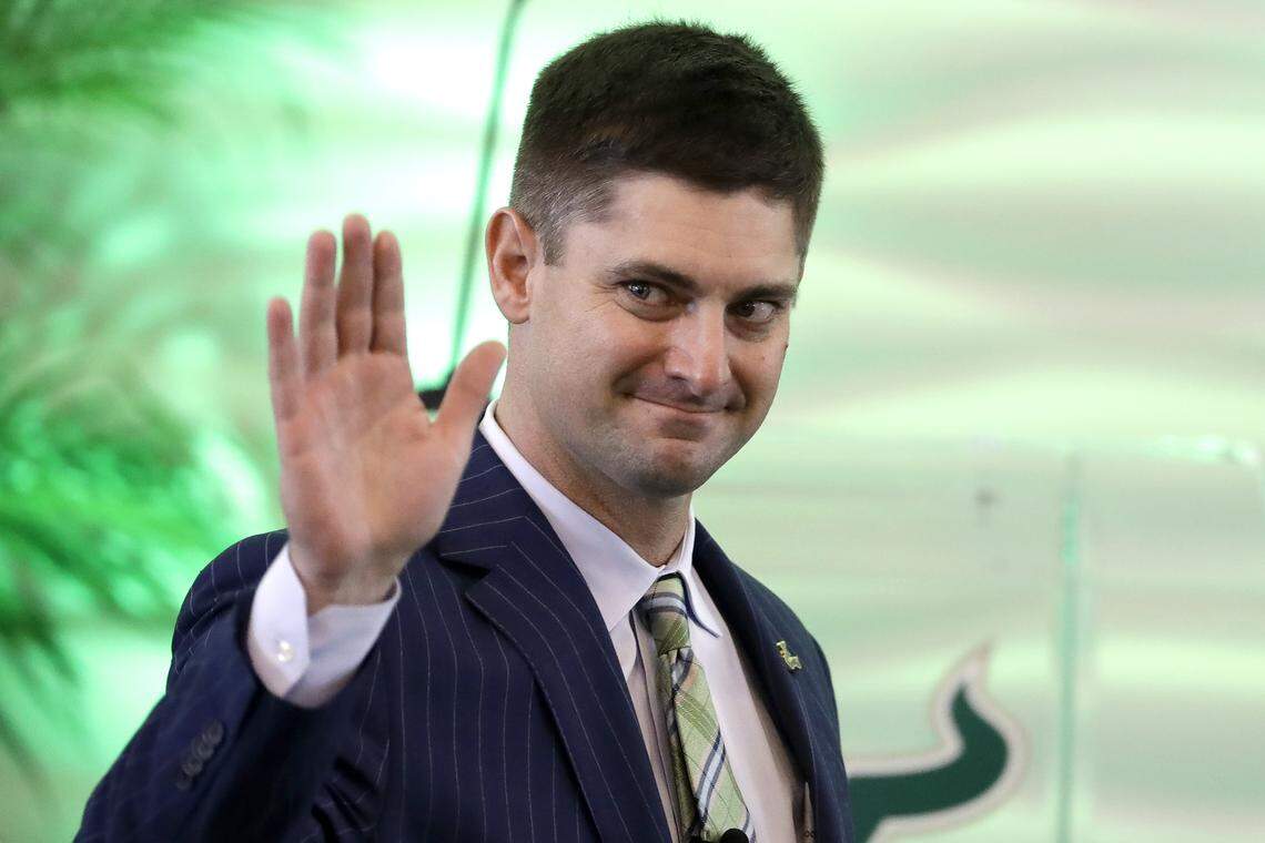 Jeff Scott was introduced as the head coach at USF on Dec. 11.