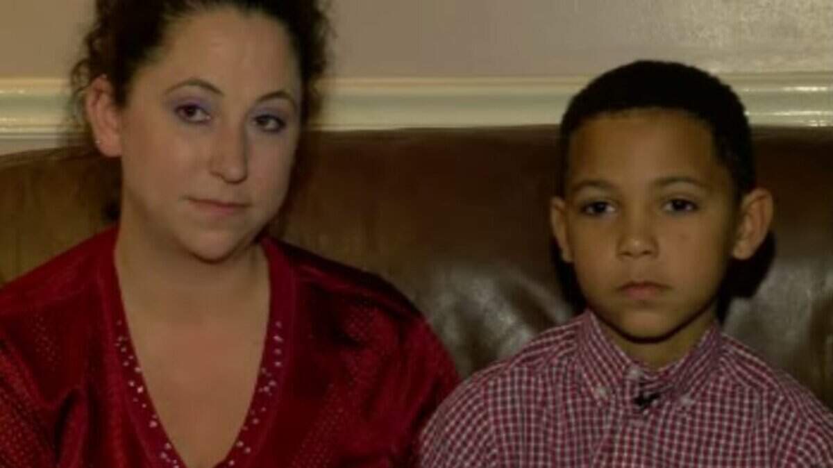 April Coffey, with her son Malachi Coffey