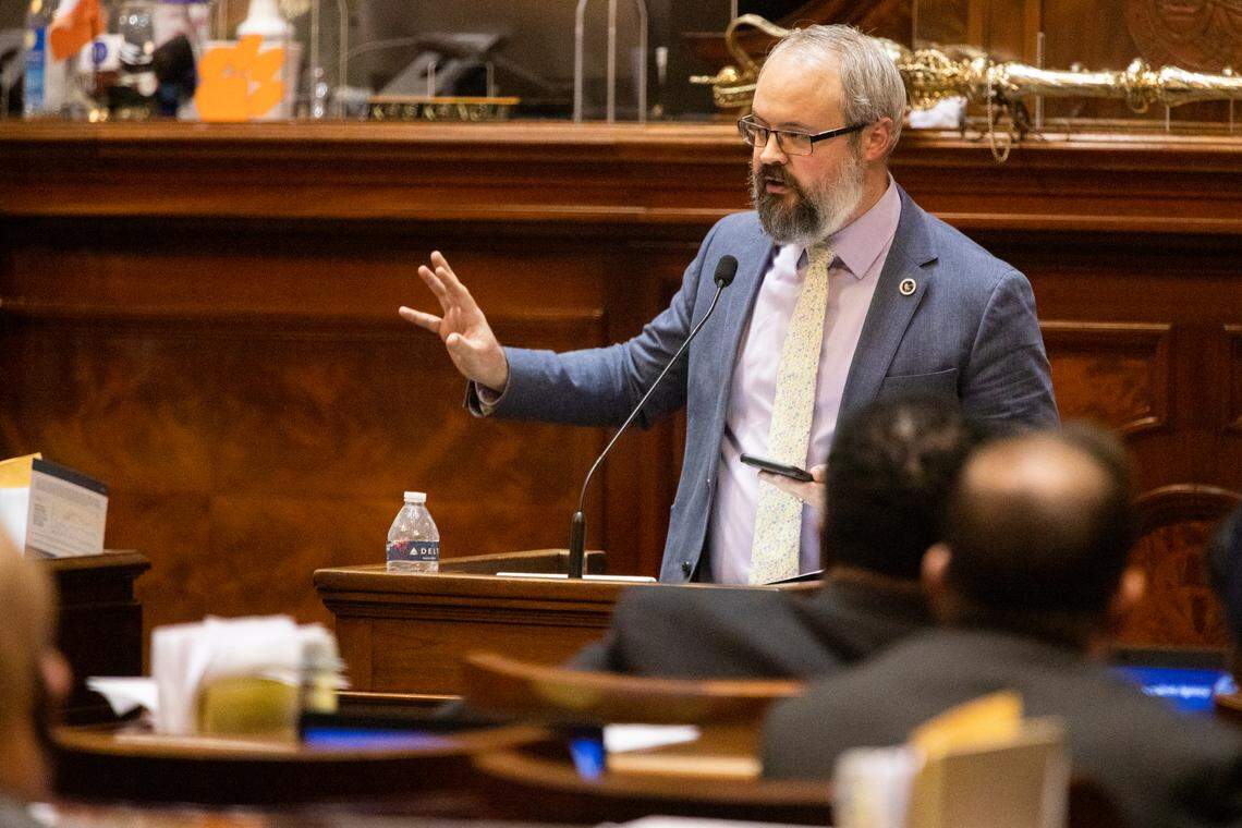 South Carolina Rep. Jonathon D. Hill, photographed at the South Carolina Statehouse on Wednesday, Dec. 1, 2021, will not run for reelection to the S.C. House in 2022.