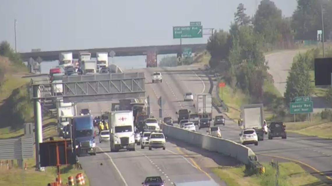 South Carolina Department of Transportation cameras show traffic on Interstate 26 on June 21, 2024.