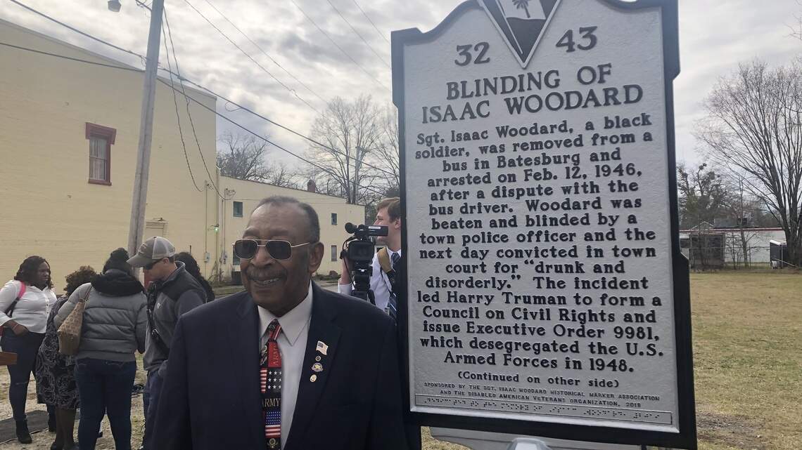 “His eyes were blinded so we could see.” SC monument dedicated to Isaac Woodard