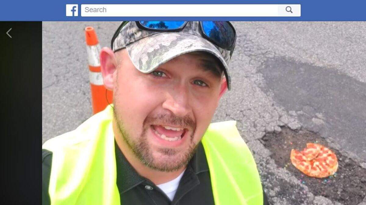 A screen grab from a parody Facebook video posted by Tom Fernandez of Summerville.