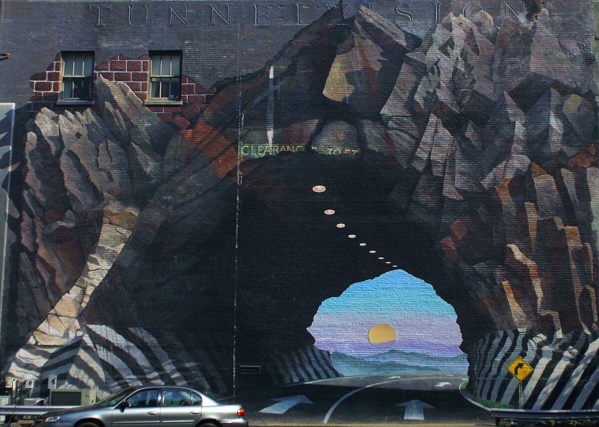 Tunnel Vision mural by Columbia artist Blue Sky. (Brett Flashnick/Special to The State)