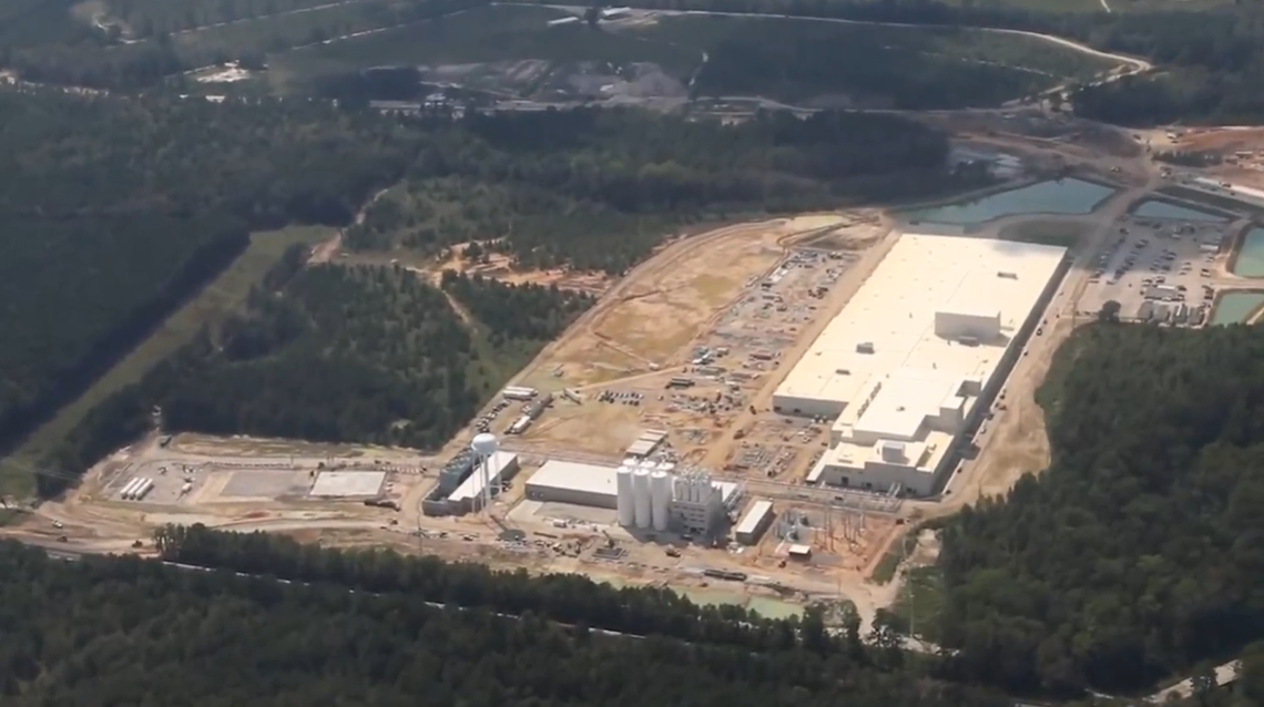 China Jushi was a major industrial recruit to Richland County. The fiberglass plant is seen here while under construction. The plant opened in 2019, employing about 400 people.